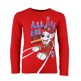   Mancs Őrjárat Big City Red gyerek hosszú póló, felső 3 év / 98 cm