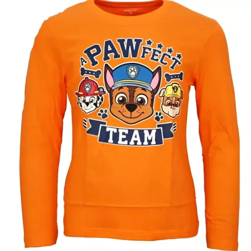 Mancs Őrjárat Pawfect Orange gyerek hosszú póló, felső 8 év / 128 cm