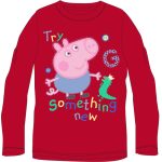 Peppa malac Something New Red gyerek hosszú póló, felső 6 év / 116 cm