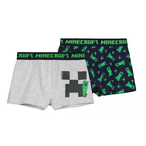 10 év Minecraft gyerek boxeralsó 2 darab/csomag 