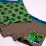 Minecraft Green Mob gyerek boxeralsó 2 darab/csomag 9 év / 134 cm