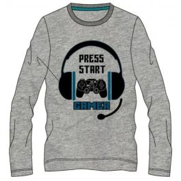 Gamer gyerek hosszú ujjú póló, felső 6 év 