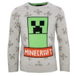 Minecraft Grey gyerek kötött pulóver 9 év / 134 cm