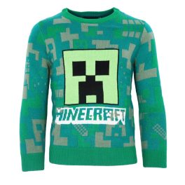 Minecraft Green gyerek kötött pulóver 6 év / 116 cm