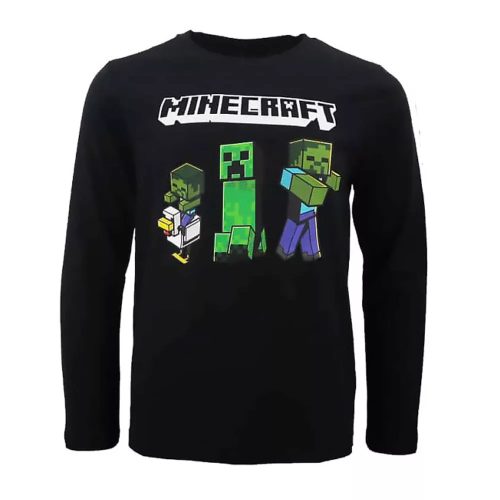 Minecraft Dark gyerek hosszú ujjú póló, felső 9 év 