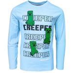 Minecraft Creeper gyerek hosszú ujjú póló, felső 12 év / 152 cm