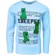 Minecraft Creeper gyerek hosszú ujjú póló, felső 12 év / 152 cm
