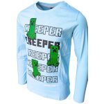 Minecraft Creeper gyerek hosszú ujjú póló, felső 12 év / 152 cm