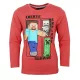 Minecraft Create Red gyerek hosszú ujjú póló, felső 10 év / 140 cm