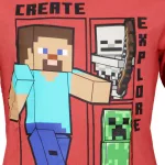 Minecraft Create Red gyerek hosszú ujjú póló, felső 10 év / 140 cm
