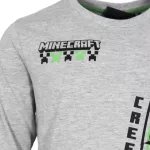 Minecraft Create Grey gyerek hosszú ujjú póló, felső 10 év / 140 cm