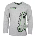 Minecraft Create Grey gyerek hosszú ujjú póló, felső 9 év / 134 cm