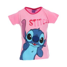   Disney Lilo és Stitch, A csillagkutya Surprised Light Pink gyerek rövid póló, felső 3 év / 98  cm