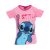 Disney Lilo és Stitch, A csillagkutya Surprised Light Pink gyerek rövid póló, felső 3 év / 98  cm