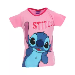   Disney Lilo és Stitch, A csillagkutya Surprised Light Pink gyerek rövid póló, felső 6 év / 116  cm
