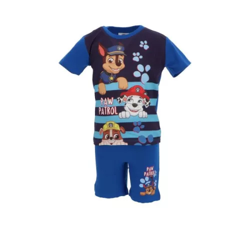 Mancs Őrjárat Happy Stripes Blue gyerek rövid pizsama 4 év / 104 cm