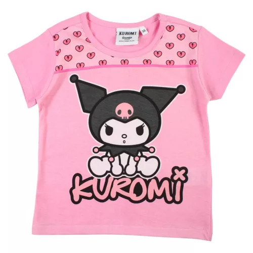 Hello Kitty Kuromi  Pink gyerek rövid póló, felső 6 év 
