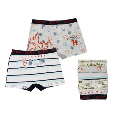 Harry Potter Castle Blue gyerek boxeralsó 2 darab/csomag 8 - 10 év / 128 - 140 cm