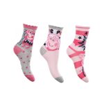 Peppa malac Sparkle Steps Grey gyerek zokni  27/30