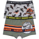 Jurassic World Danger Green gyerek boxeralsó 2 darab/csomag 4 - 5 év / 104 - 110 cm