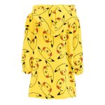 Pokémon Pika belebújós plüss polár takaró, poncsó 6 év / 116 cm