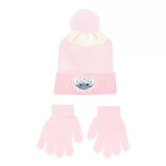 Disney Lilo és Stitch, A csillagkutya Ombre Pink gyerek sapka + kesztyű szett 52 cm