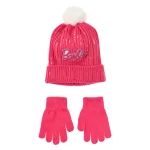 Barbie Pink flitteres gyerek sapka + kesztyű szett 52 cm