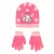 Hello Kitty Cute Dots Pink gyerek sapka + kesztyű szett 54 cm