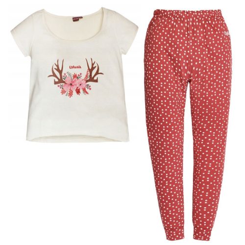 Ushuaia Szarvas Tiny Flowers női pizsama M