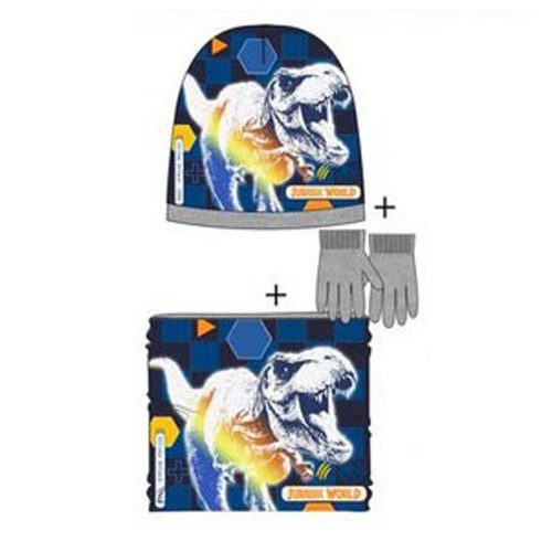 Jurassic World Attack Grey gyerek sapka + snood + kesztyű szett 54 cm