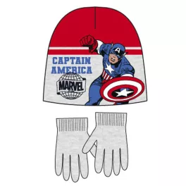   Bosszúállók Captain America gyerek sapka + kesztyű szett 52 cm