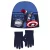 Bosszúállók Captain America Blue gyerek sapka + kesztyű szett 52 cm