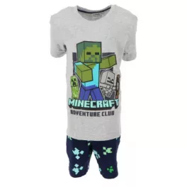 Minecraft gyerek rövid pizsama 134 cm