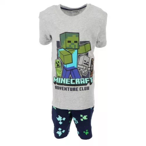Minecraft gyerek rövid pizsama 134 cm