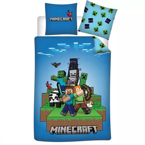 Minecraft ágyneműhuzat 140×200cm, 63×63 cm microfibre