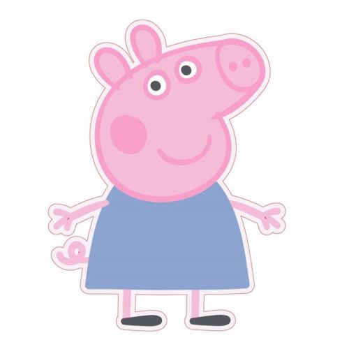 Peppa malac Blue Dress formapárna, díszpárna 27x33 cm