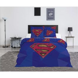   Superman Blue dupla, kétszemélyes ágyneműhuzat 240×220cm, 65x65 cm
