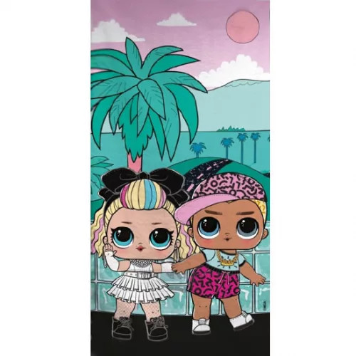 LOL Surprise Palm fürdőlepedő, strand törölköző 70x140cm 
