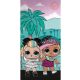 LOL Surprise Palm fürdőlepedő, strand törölköző 70x140cm 