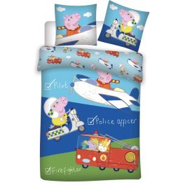 Peppa malac Gyerek ágyneműhuzat 100×135cm, 40×60 cm