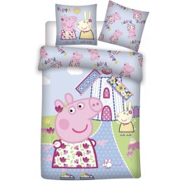 Peppa malac gyerek ágyneműhuzat 100×140cm, 40×45 cm 