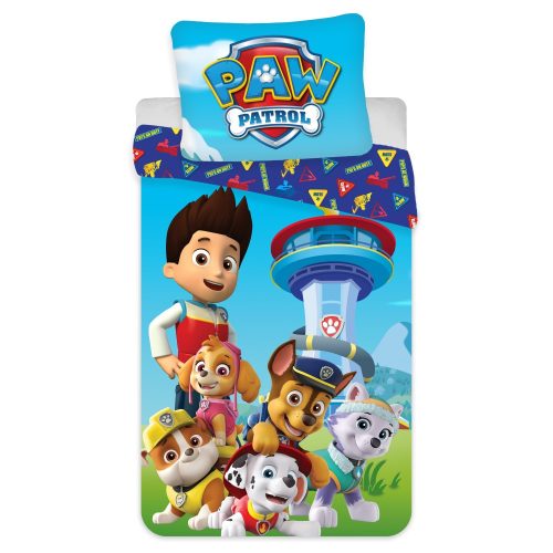 Mancs Őrjárat Tower Adventure gyerek, ovis ágyneműhuzat 100×135cm, 40×60 cm