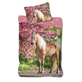   Lovas Cherry Blossom gyerek, ovis ágyneműhuzat 100×135cm, 40×60cm