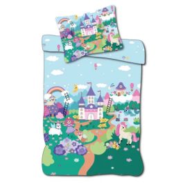   Unikornis Fairyland gyerek, ovis ágyneműhuzat 100×135cm, 40×60cm
