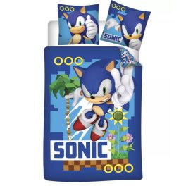   Sonic a sündisznó Turbo gyerek, ovis ágyneműhuzat 100×135cm, 40×60 cm