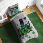 Minecraft Build and Explore ágyneműhuzat 140×200cm, 70×90 cm