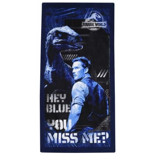 Jurassic World Hey Blue fürdőlepedő, strand törölköző 70x140cm