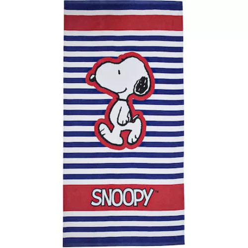 Snoopy Stripes fürdőlepedő, strand törölköző 70x140cm