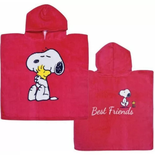 Snoopy Best Friend strand törölköző poncsó 50x100 cm 