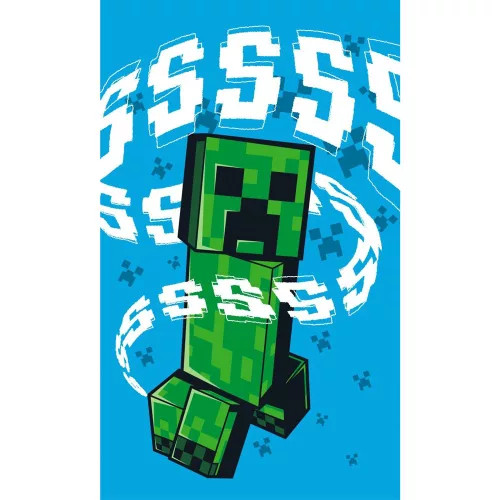 Minecraft Hissing Creeper kéztörlő arctörlő, törölköző 30x50cm 